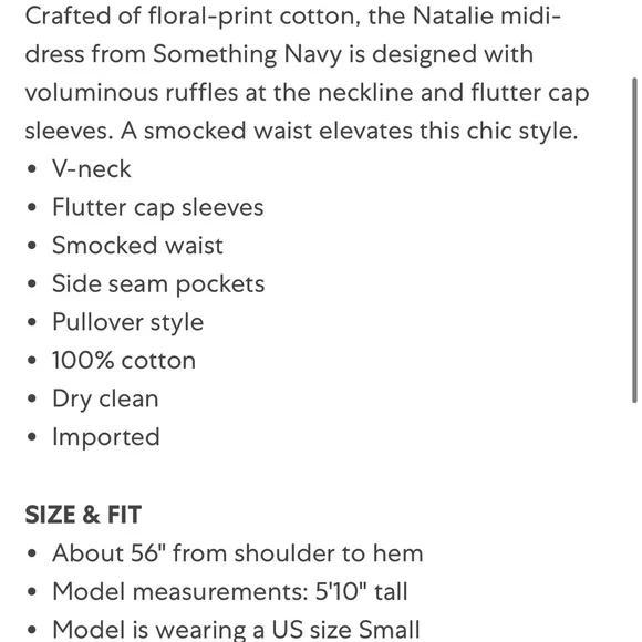 Gorgeous Floral Something Navy Midi Dress - Picture 10 of 10